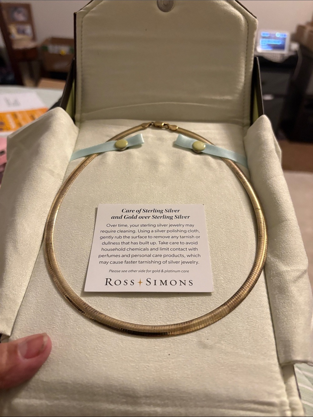Ross-Simons Gold Herringbone Collar Necklace